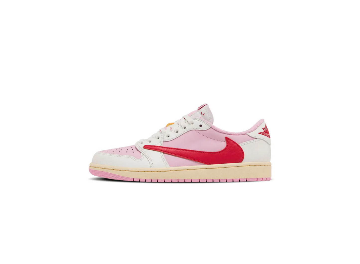 Air Jordan 1 Retro Low OG SP Travis Scott Sail 'Tropical Pink'