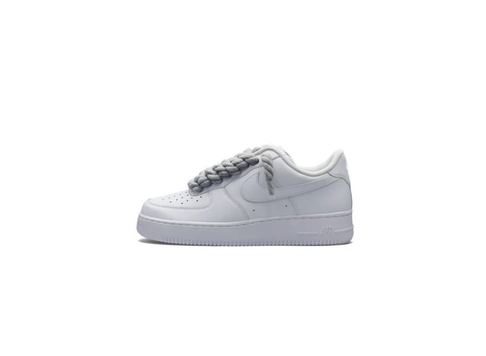 Nike Air Force 1 White Rope Laces "Grey"