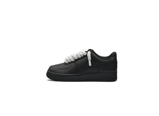 Nike Air Force 1 Black Rope Laces "White"