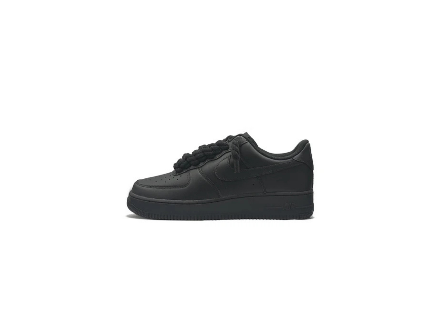Nike Air Force 1 Black Rope Laces "Black"